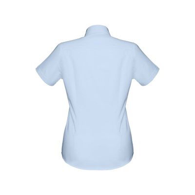 Camisa oxford mujer manga corta entallada