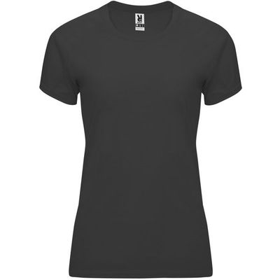 Camiseta Mujer Control Dry Entallada Plomo Oscuro Xl
