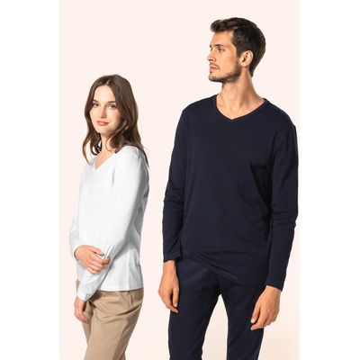 Camiseta manga larga algodón mujer