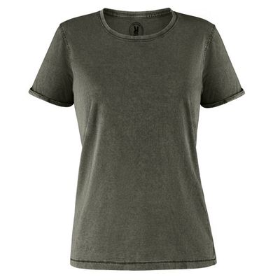 Camiseta Mujer Efecto Jeans Verde Militar Oscuro 2Xl