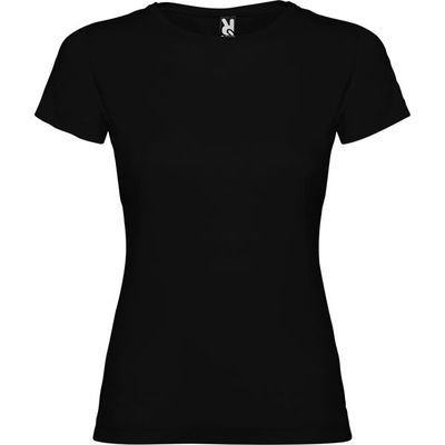 Camiseta de manga corta entallada Negro 1/2