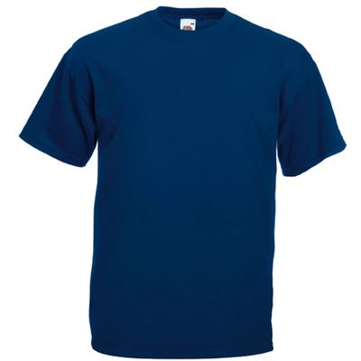 Camiseta hombre algodón cuello redondo Navy S