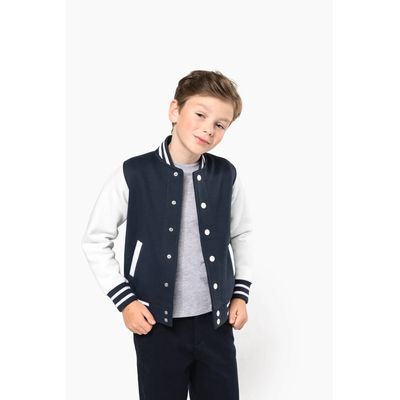 Cazadora Béisbol infantil Navy / White 6/8 Ans