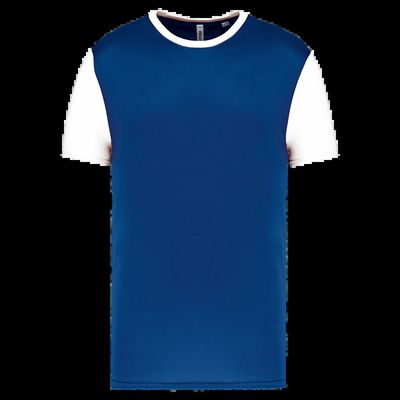 Camiseta bicolor infantil Dark Royal Blue / White 8/10 Ans