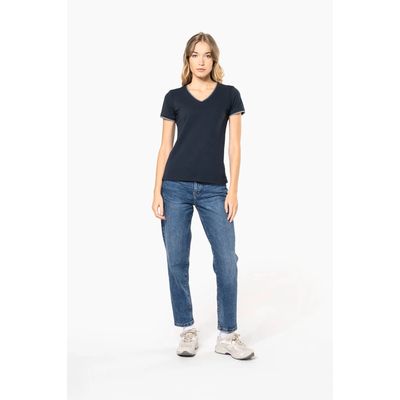 Camiseta de punto piqué mujer