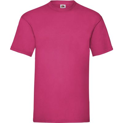 Camiseta hombre algodón cuello redondo Fuchsia Xl