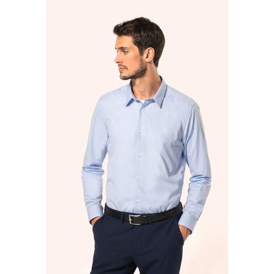 Camisa popelina algodón hombre