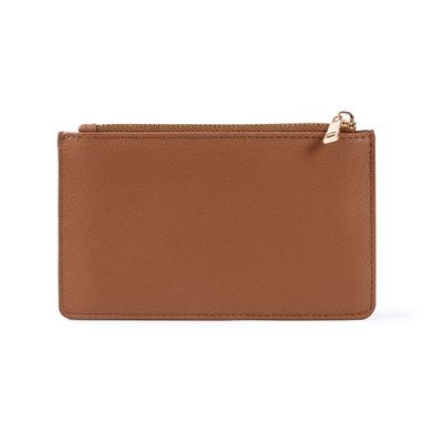 Cartera tarjetero con cremallera PU