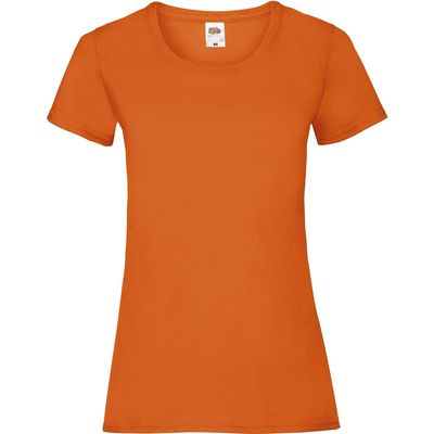 Camiseta entallada mujer 100% algodón Orange Xl