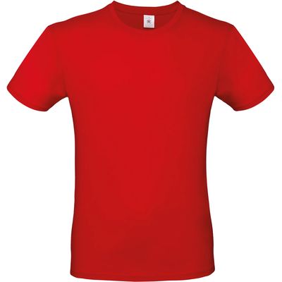 Camiseta hombre 100% algodón preencogido Red L