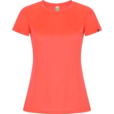 Camiseta ECO Manga Corta Mujer Control Dry Coral Fluor 2Xl