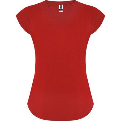 Camiseta Técnica Mujer Entallada Rojo M