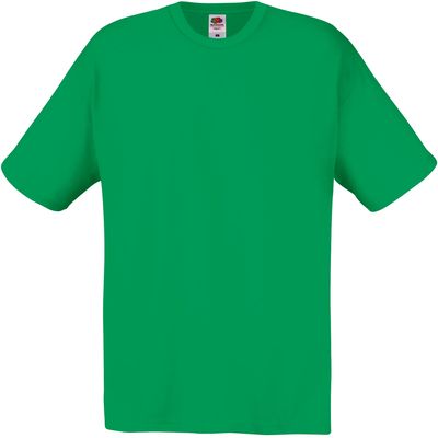 Camiseta niños algodón cuello redondo Kelly Green 3/4 Ans