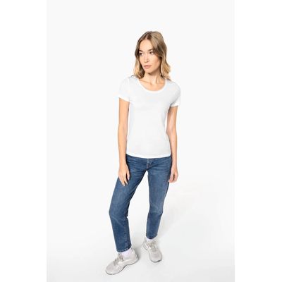 Camiseta orgánica cuello sin costuras