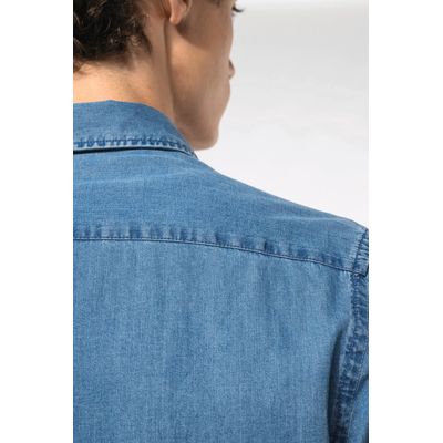 Camisa hombre algodón efecto Denim
