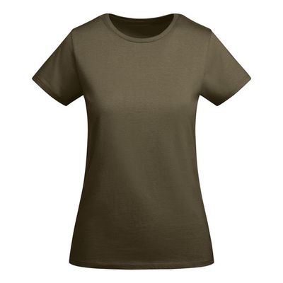 Camiseta entallada mujer algodón orgánico Verde Militar S
