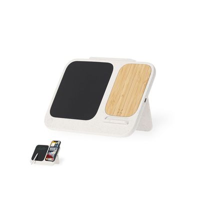 Cargador inalámbrico de 15W con pizarra digital integrada