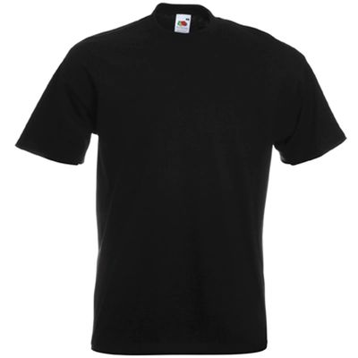 Camiseta manga corta algodón Black L