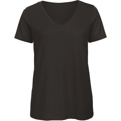 Camiseta ultrasuave cuello de pico Black Xs
