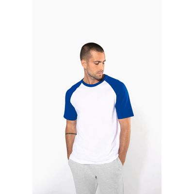 Camiseta bicolor manga corta hombre