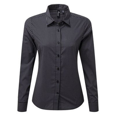 Camisa Vichy cuadros grandes Steel / Black Xs
