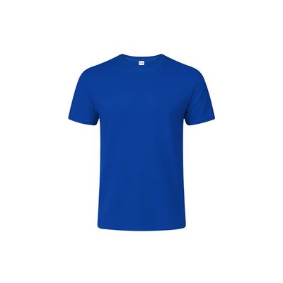 Camiseta Algodón Tacto Suave Sin Costuras Azul Xxxl