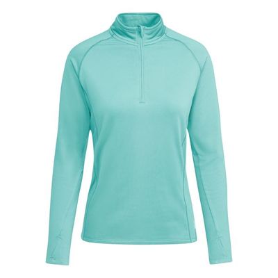 Camiseta Técnica Mujer Cuello Cremallera y Manga Larga Verde Menta 2Xl