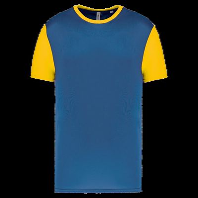 Camiseta bicolor adulto poliéster Sporty R Blue/Sporty Yellow Xs