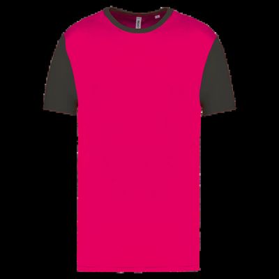Camiseta bicolor adulto poliéster Sporty Pink / Dark Grey S