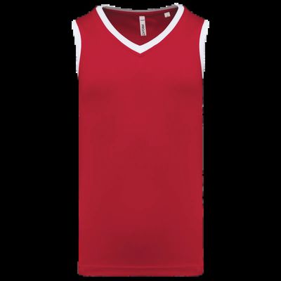 Camiseta de baloncesto para hombre Sporty Red / White 3Xl