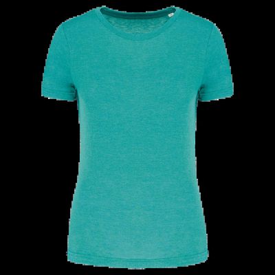 Camiseta deporte Tejido de jersey antibolitas. Turquoise Blue Heather Xl