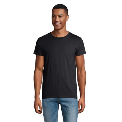 Camiseta ajustada de cuello redondo para hombre