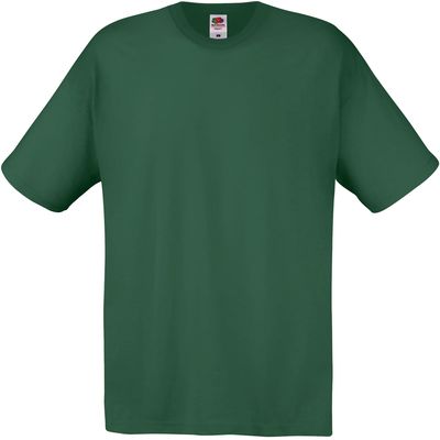 Camiseta niños algodón cuello redondo Bottle Green 3/4 Ans