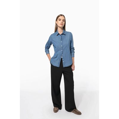 Camisa Denim algodón para mujer
