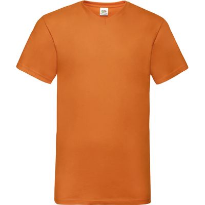 Camiseta hombre cuello de pico Orange M