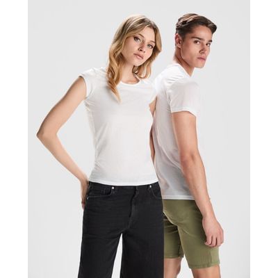 Camiseta mujer entallada manga corta
