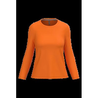 Camiseta algodón de manga larga mujer Orange Xl