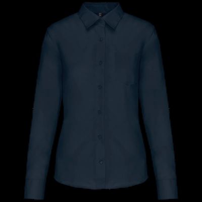 Camisa popelina polialgodón mujer Navy M