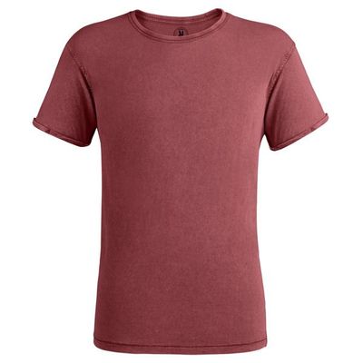 Camiseta Efecto Desgastado Granate 2Xl