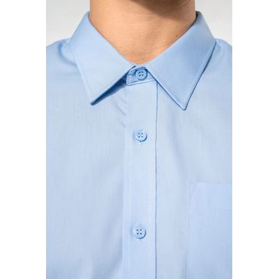 Camisa popelina manga larga hombre