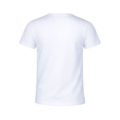 Camiseta niño/niña blanca transpirable textura algodón