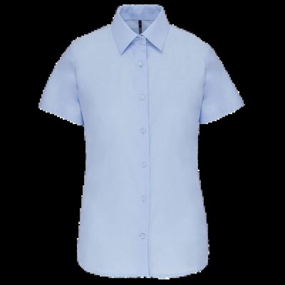 Camisa oxford mujer manga corta Oxford Blue Xl