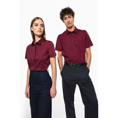 Camisa cómoda manga corta mujer