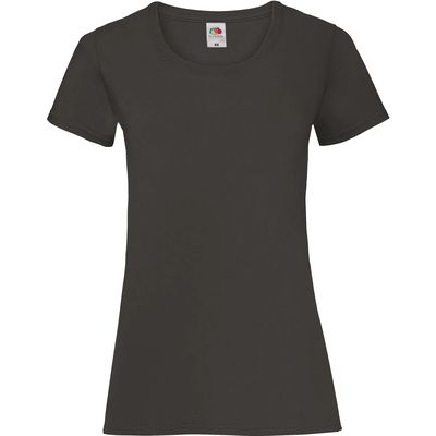 Camiseta entallada mujer 100% algodón Black L