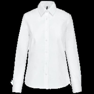 Camisa entallada mujer tejido de cuidado fácil White M