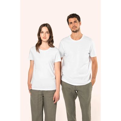 Camiseta algodón cuello redondo hombre