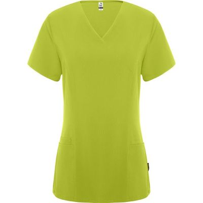 Casaca manga corta escote pico Pistacho 2Xl
