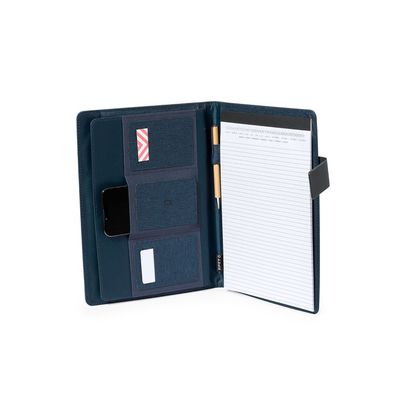 Carpeta RPET con solapa bloc soporte y bolsillos