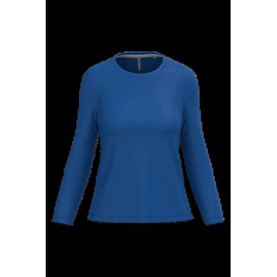 Camiseta algodón de manga larga mujer Royal Blue S