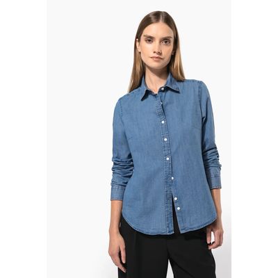 Camisa Denim algodón para mujer
